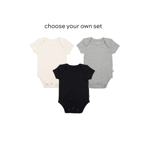 Boxed - 3 pc. lap bodysuit set  | mixed